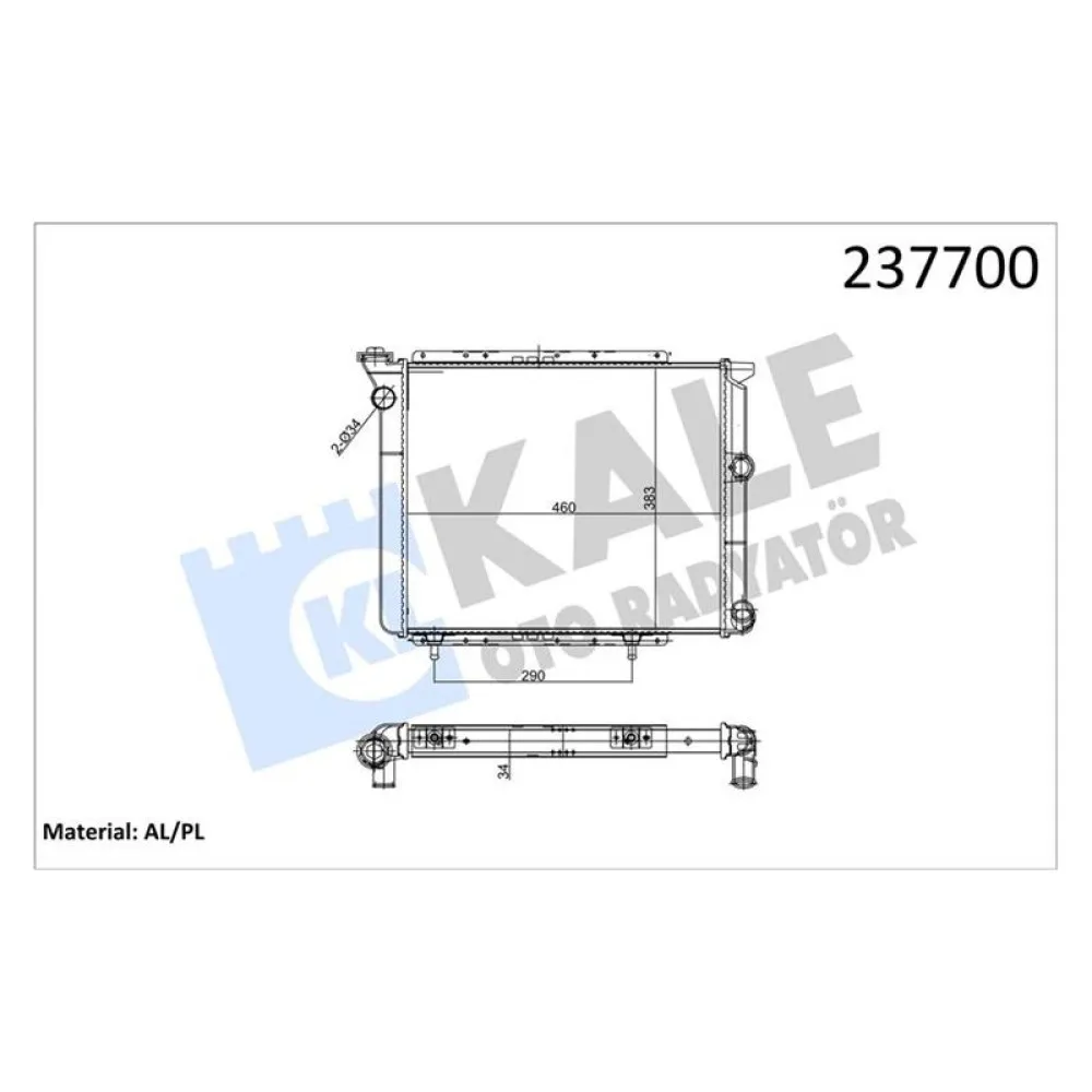 Motor Su Radyatörü [ Renault R11 Txe, Flash 2 Sira Al+Pl ]