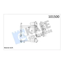 Motor Su Radyatörü [ Fiat Tempra, Tipo 1.6 S-Sx-Sxa 2 Sira Al+Pl Bidonlu ]