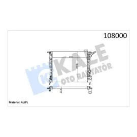 Motor Su Radyatörü [ Renault R19 1.4 Gtx-Gte 2 Sira Al+Pl 1992-1995 Klimasiz ]