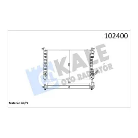 Motor Su Radyatörü [ Fiat Palio, Palio Weekend 1.2/1.4 2 Sira Al+Pl 1996- Klimasiz ]