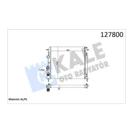 Motor Su Radyatörü [ Renault Megane 1.4/1.6/1.8/2.0 16V 2 Sira Al+Pl Klimali ]