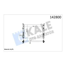 Motor Su Radyatörü [ Fiat Palio 1.2 Ac, Albea 1.2/1.6 2 Sira Al+Pl 1996-2009 ]