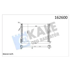 Motor Su Radyatörü [ Renault Laguna 1997-2001, Espace Iii 1999-2002 1.6/1.8/2.0/1.9D Klimali 2 Sira Al+Pl ]