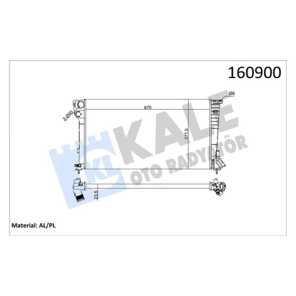 Motor Su Radyatörü [ Peugeot Partner, 306 1.9D Dw8 1998-2002, Citroen Berlingo, Xsara 2 Sira Al ]