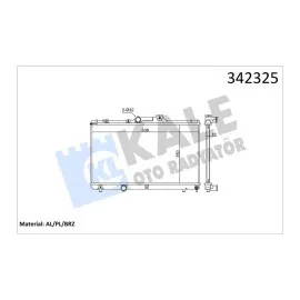 Radyatör Toyota Corolla Ae101 Al-Pl-Brz 1.3 -1.6 92-00