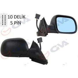 Diş Dikiz Aynasi Sağ A3 96-00 Elektrikli Isitmali Mavi Cam Konveks Vm-042R