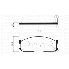 Ön Balata Kia Besta 2.2D 96 Besta 2.7D 99 Mazda E2000 E2200 91-03 Gdb737