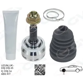 Ön Aks Kafasi Diş Sağ-Sol Volvos40 I 97 04 1.8 V40 I 97 04 1.8