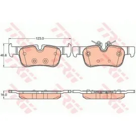 FREN BALATASI ARKA BMW İ3 RENGE EXTENDER 13-, S RANGE EXTENDER 17-, 2 ACTİVE TOURER 216 İ 15-18, 218-220 İ 14-, 225 XE 14-, 225 İ XDRİVE 14-, 214 D 14-18, 216 D 14-, 218 D 13-, 220 D 14-