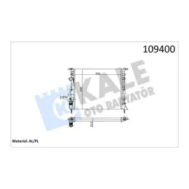 Motor Su Radyatörü [ Renault Clio Symbol Klimasiz 2 Sira Al+Pl 1998- ]