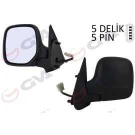 Diş Dikiz Aynasi Sol Berlingo-Partner 97 Elektrikli Isitmali Konveks 5 Fiş Vm-118Ehl