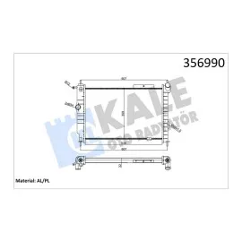 SU RADYATÖRÜ OPEL ASTRA F 1.4 1.6 1.8 16V 2.0 GSI 91 MT MEKANİK 538x359x32 52455053