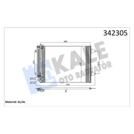 Klima Radyatörü [ Passat , Passat Cc Vii 1.4 / 1.8 / 2.0Tsi / 3.2 / 3.6Fsi 2005-2016 Kurutucu İle ]