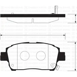 Ön Balata Corolla 1.4-1.6-1.4Vvti-1.6Vvti-1.8 00-07 Yaris 1.3-1.5-1.4D-4D 99-05 Gdb3317