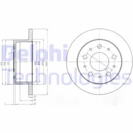 Arka Fren Diski Fiat Ducato 06 Boxer 06 Jumper 06 2.0 Hdi 2.2Hdi-3.0Hdi 280X16X5Dl
