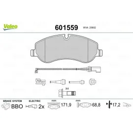 Ön Balata Ford Transit V363 14 -Transit Custom 2.2 Tdci 12 Kablolu Fte Kirmizi Kutu