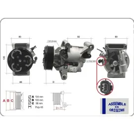 Klima Kompresörü Sifir Ürün Dacia Duster-Sandero-Logan Mcv Nissan Micra 1.5Dci K9K