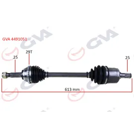 KOMPLE AKS SOL ACCENT ADMIRE 1.3-1.5D 03-06 ABS Lİ 29DİŞ 613mm