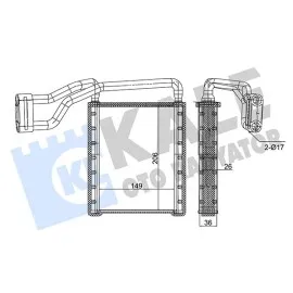 Kalorifer Ford Transit Custom Heater Core