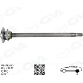 Aks Mili Arka Sag Kalin Uzun 892Mm Mercedes Sprinter B906 . Vw Crafter 30-35-50 Z:29-30 Poryali