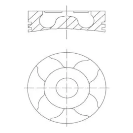 Piston Segman 75 Mm (+0.60) P206-P307-Partner C4-C5 Ii-P308 Dv6 (1,6Hdi 16V) Focus Cmax 1,6Tdci -0,20 Kisa