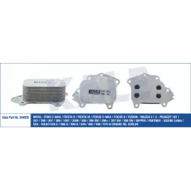 MOTOR YAĞ SOĞUTUCU P107-P206-P307-C1-C2-C3 DV4(1,4HDI) P307-P407-PARTNER II-BERLINGO II 1,6HDI  FIESTA-FOCUS CMAX-FUSION