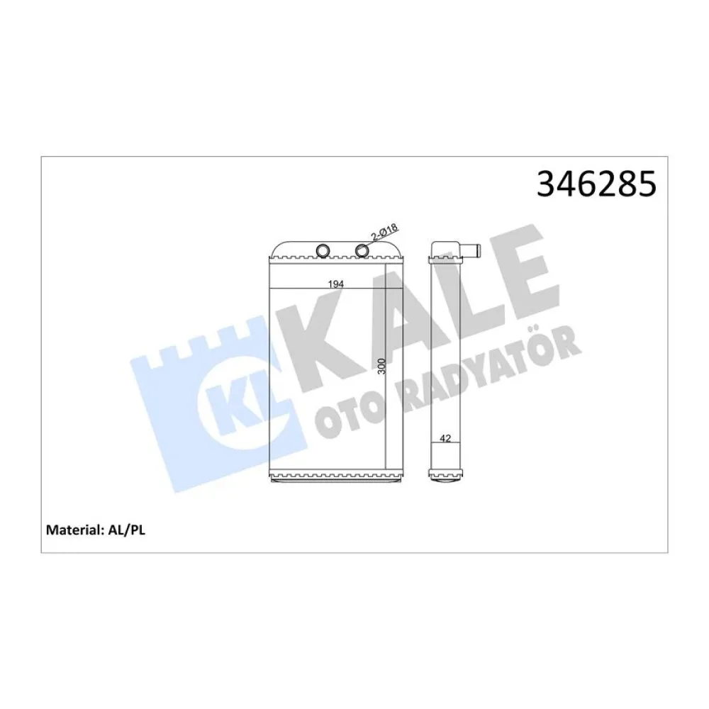Kalorifer Radyatörü [ Citroen Jumper , Peugeot Boxer , Fiat Ducato 1999-2006 ]