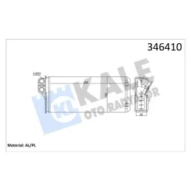 Kalorifer Radyatörü [ Renault Master Ii 2.5D / 2.8Dti 1998-2001 , Opel Movano 1.9Dti / 2.2Dti 2000- ]