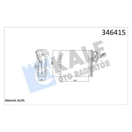 KALORİFER RADYATÖRÜ [ DACİA LOGAN 2005- , DUSTER 10- , SANDERO 2010- ]