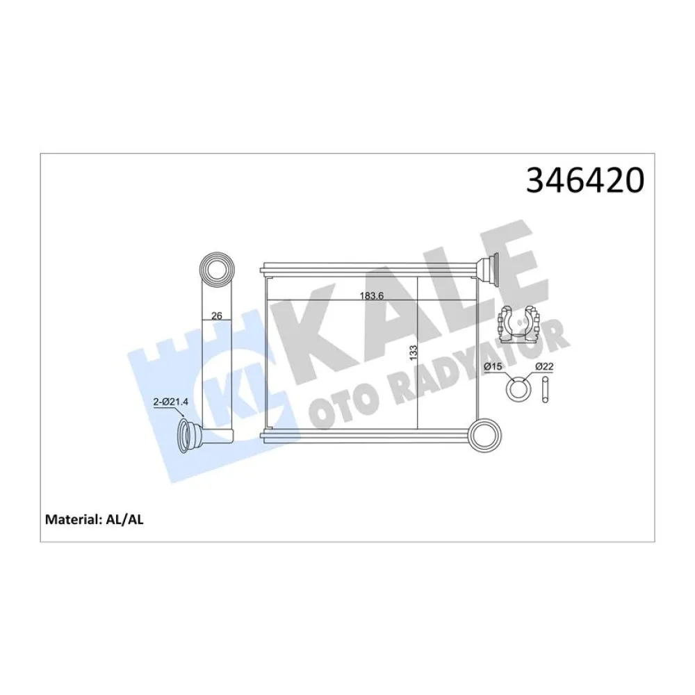 Kalorifer Radyatörü [ Renault Clio Iv , Logan Ii 2013- Brazing ]
