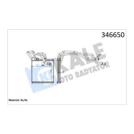 KALORIFER RADYATORU NISSAN QASHQAI-QASHQAI +2-X-TRAIL (BRAZING)