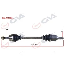 Komple Aks Sol Bipper 1.4 Hdi 07 653Mm