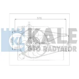 FAN MOTORU DAVLUMBAZLI [ FİAT PALİO , ALBEA 1.2 8V / 16V KLİMASIZ ]