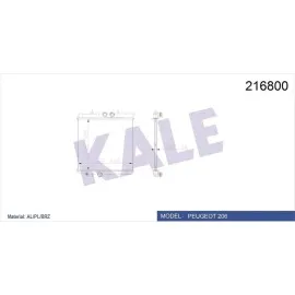Motor Su Radyatoru P206 1,4I 8V  (Müşürlü) (Brazing)