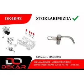 Yağlama Memesi Duster-Kadjar-Megane-Clio 1.0 Tce H4D-1.3 Tce H5H