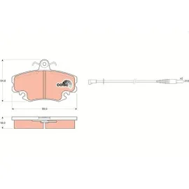 Ön Balata Fişli Renault R9-R19-R21-Clio I-Ii-Megane I-Twingo-Logan-Sandero-Solenza