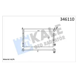 Motor Su Radyatörü [ Fiat Doblo Cargo 1.4 10/2005- , Doblo Cargo 1.6 / 1.9D 2001- ]