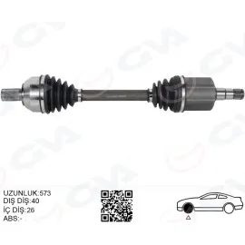 Ön Aks Komple Sol Volvo S60 Ii 15> V60 I 15> V70 Iii 15> D2-T3-T4 Otom. Sanziman 8 Vites
