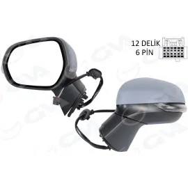 Diş Dikiz Aynasi Sol Elektrikli Isitmali Astarli Convex Puma 19-