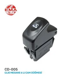 Cam Açma Anahtari Sol Megane I-Clio Ii-Kangoo 98-05 6 Fiş-Tekli