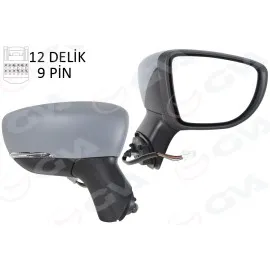 Diş Dikiz Aynasi Sağ Elektrikli Isitmali Sinyalli Sensörlü Astarli Konveks Captur 17-