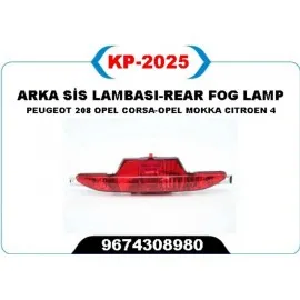 REFLEKTOR ARKA TAMPON ORTA OPEL CORSA F 19> MOKKA 20> PEUGEOT P208 15> CITROEN C4 20> DS3 18>