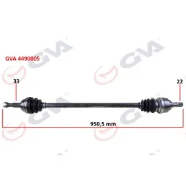Komple Aks Sağ Astra G 1.4/1.6 16V 98-05 950Mm