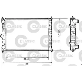 Radyatör Vw Polo Iii 1300 Cl/gt (Classic 816703)