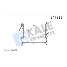Motor Su Radyatörü Doblo Iii 1,3/1,4 Mjt 2010+ Combo 1,3 Cdti 2012+  Klimali