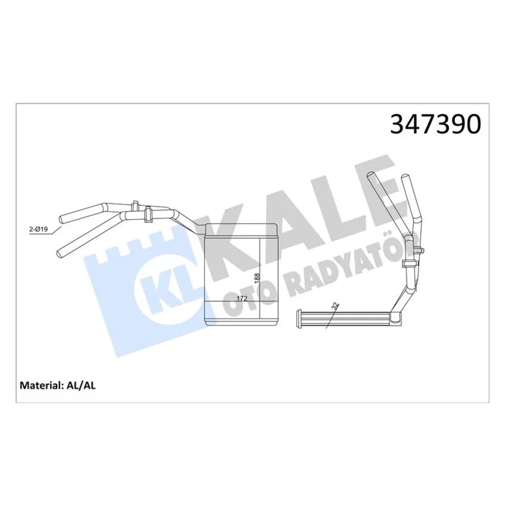 Kalorifer Radyatörü [ Ford C-Max , Focus C-Max , Focus Ii , Kuga , Mazda 3 , 5 , Volvo C30 , C70 Ii 2005- ]