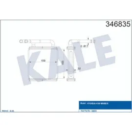 KALORİFER RADYATÖRÜ BRAZİNG H100 MİN. 163x165x42