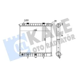 Radyatör Landrover Rangerover Ii Al-Pl-Brz 485X558X58