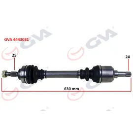 KOMPLE AKS SOL P307 00>08 PARTNER-BERLINGO 08> C4 04>11 1.4-1.6-2.0 HDI-VTI 25x24x630