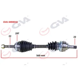 KOMPLE AKS SOL CORSA B 1.2i 16V 93-00 ABS Lİ 569mm 29DİŞ